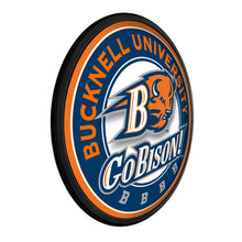 Load image into Gallery viewer, Bucknell Bisons: Go Bison - Round Slimline Lighted Wall Sign - The Fan-Brand