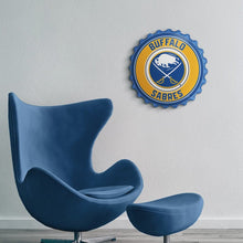 Load image into Gallery viewer, Buffalo Sabres: Bottle Cap Wall Sign - The Fan-Brand