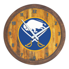 Load image into Gallery viewer, Buffalo Sabres: "Faux" Barrel Top Wall Clock - The Fan-Brand