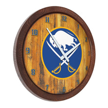 Load image into Gallery viewer, Buffalo Sabres: "Faux" Barrel Top Wall Clock - The Fan-Brand