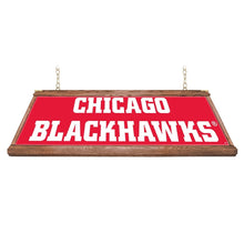Load image into Gallery viewer, Chicago Blackhawks: Premium Wood Pool Table Light - The Fan-Brand
