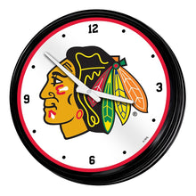 Load image into Gallery viewer, Chicago Blackhawks: Retro Lighted Wall Clock - The Fan-Brand