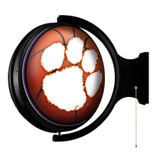 Load image into Gallery viewer, Clemson Tigers: Basketball - Original Round Rotating Lighted Wall Sign - The Fan-Brand