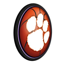 Load image into Gallery viewer, Clemson Tigers: Basketball - Round Slimline Lighted Wall Sign - The Fan-Brand
