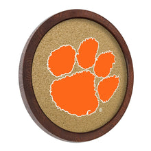 Load image into Gallery viewer, Clemson Tigers: "Faux" Barrel Framed Cork Board - The Fan-Brand