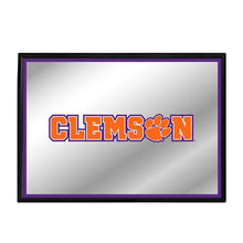 Load image into Gallery viewer, Clemson Tigers: Framed Mirrored Wall Sign - The Fan-Brand