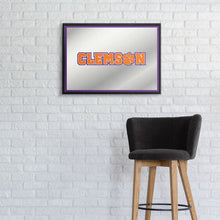 Load image into Gallery viewer, Clemson Tigers: Framed Mirrored Wall Sign - The Fan-Brand