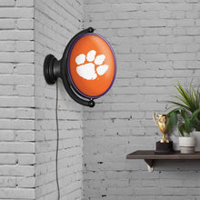 Load image into Gallery viewer, Clemson Tigers: Original Oval Rotating Lighted Wall Sign - The Fan-Brand