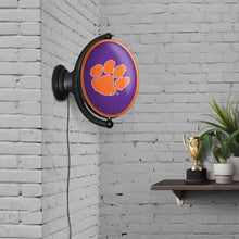 Load image into Gallery viewer, Clemson Tigers: Original Oval Rotating Lighted Wall Sign - The Fan-Brand