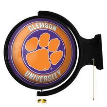 Load image into Gallery viewer, Clemson Tigers: Original Round Rotating Lighted Wall Sign - The Fan-Brand