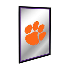 Load image into Gallery viewer, Clemson Tigers: Paw Print - Framed Mirrored Wall Sign - The Fan-Brand