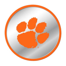 Load image into Gallery viewer, Clemson Tigers: Paw Print - Modern Disc Mirrored Wall Sign - The Fan-Brand