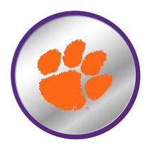 Load image into Gallery viewer, Clemson Tigers: Paw Print - Modern Disc Mirrored Wall Sign - The Fan-Brand