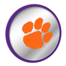 Load image into Gallery viewer, Clemson Tigers: Paw Print - Modern Disc Mirrored Wall Sign - The Fan-Brand