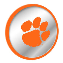 Load image into Gallery viewer, Clemson Tigers: Paw Print - Modern Disc Mirrored Wall Sign - The Fan-Brand
