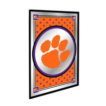 Load image into Gallery viewer, Clemson Tigers: Team Spirit - Framed Mirrored Wall Sign - The Fan-Brand