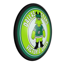 Load image into Gallery viewer, Dallas Stars: Victory E. Green - Round Slimline Lighted Wall Sign - The Fan-Brand