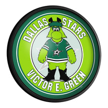 Load image into Gallery viewer, Dallas Stars: Victory E. Green - Round Slimline Lighted Wall Sign - The Fan-Brand