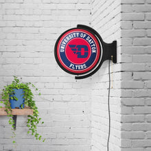 Load image into Gallery viewer, Dayton Flyers: Original Round Rotating Lighted Wall Sign - The Fan-Brand