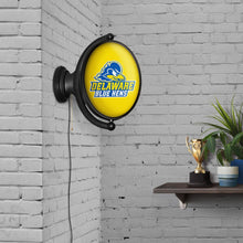 Load image into Gallery viewer, Delaware Blue Hens: Logo - Original Oval Rotating Lighted Wall Sign - The Fan-Brand