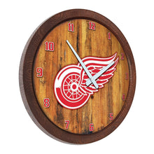 Load image into Gallery viewer, Detroit Red Wings: "Faux" Barrel Top Wall Clock - The Fan-Brand
