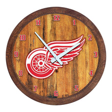 Load image into Gallery viewer, Detroit Red Wings: "Faux" Barrel Top Wall Clock - The Fan-Brand