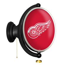 Load image into Gallery viewer, Detroit Red Wings: Original Oval Rotating Lighted Wall Sign - The Fan-Brand