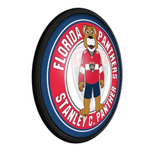 Load image into Gallery viewer, Florida Panthers: Stanley C. Panther - Round Slimline Lighted Wall Sign - The Fan-Brand
