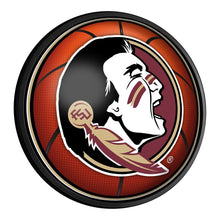 Load image into Gallery viewer, Florida State Seminoles: Basketball - Round Slimline Lighted Wall Sign - The Fan-Brand