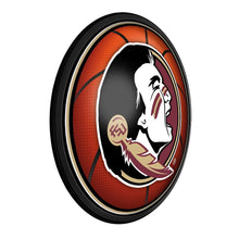 Load image into Gallery viewer, Florida State Seminoles: Basketball - Round Slimline Lighted Wall Sign - The Fan-Brand
