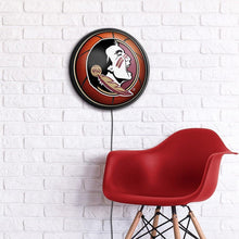 Load image into Gallery viewer, Florida State Seminoles: Basketball - Round Slimline Lighted Wall Sign - The Fan-Brand