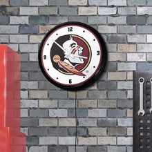 Load image into Gallery viewer, Florida State Seminoles: Retro Lighted Wall Clock - The Fan-Brand