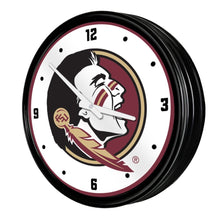 Load image into Gallery viewer, Florida State Seminoles: Retro Lighted Wall Clock - The Fan-Brand