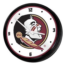 Load image into Gallery viewer, Florida State Seminoles: Retro Lighted Wall Clock - The Fan-Brand
