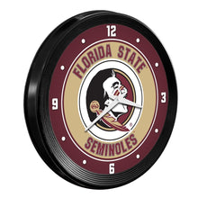 Load image into Gallery viewer, Florida State Seminoles: Ribbed Frame Wall Clock - The Fan-Brand