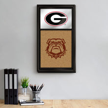 Load image into Gallery viewer, Georgia Bulldogs: Dual Logo - Mirrored Cork Note Board - The Fan-Brand