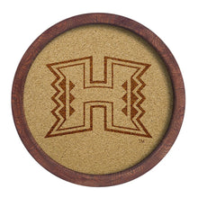 Load image into Gallery viewer, Hawaii Warriors: "Faux" Barrel Framed Cork Board - The Fan-Brand
