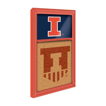 Load image into Gallery viewer, Illinois Fighting Illini: Dual Logos - Cork Note Board - The Fan-Brand
