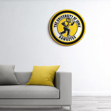 Load image into Gallery viewer, Iowa Hawkeyes: Herky - Round Modern Disc Wall Sign - The Fan-Brand