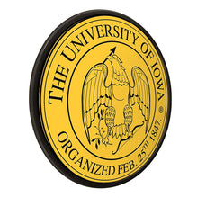 Load image into Gallery viewer, Iowa Hawkeyes: University Seal - Round Modern Disc Wall Sign - The Fan-Brand
