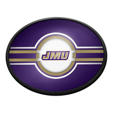 Load image into Gallery viewer, James Madison Dukes: Oval Slimline Lighted Wall Sign - The Fan-Brand