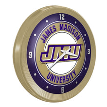 Load image into Gallery viewer, James Madison Dukes: Ribbed Frame Wall Clock - The Fan-Brand