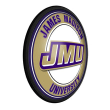 Load image into Gallery viewer, James Madison Dukes: Round Slimline Lighted Wall Sign - The Fan-Brand