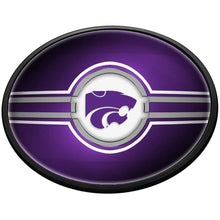 Load image into Gallery viewer, Kansas State Wildcats: Oval Slimline Lighted Wall Sign - The Fan-Brand