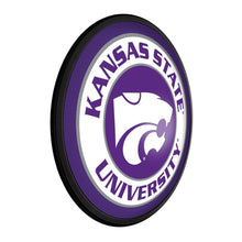 Load image into Gallery viewer, Kansas State Wildcats: Round Slimline Lighted Wall Sign - The Fan-Brand