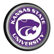 Load image into Gallery viewer, Kansas State Wildcats: Round Slimline Lighted Wall Sign - The Fan-Brand