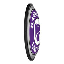 Load image into Gallery viewer, Kansas State Wildcats: Round Slimline Lighted Wall Sign - The Fan-Brand