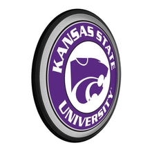 Load image into Gallery viewer, Kansas State Wildcats: Round Slimline Lighted Wall Sign - The Fan-Brand