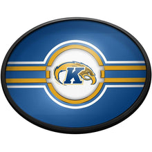 Load image into Gallery viewer, Kent State Golden Flashes: Oval Slimline Lighted Wall Sign - The Fan-Brand