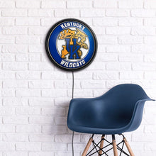 Load image into Gallery viewer, Kentucky Wildcats: Mascot - Round Slimline Lighted Wall Sign - The Fan-Brand